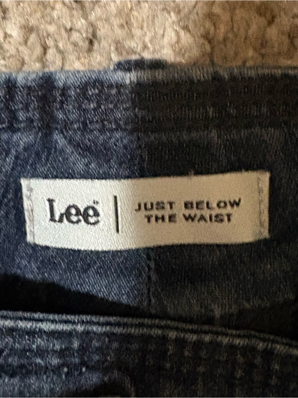 Women’s Jeans Lee dark blue denim Classic Fit cropped size 14 Medium - Picture 4 of 6